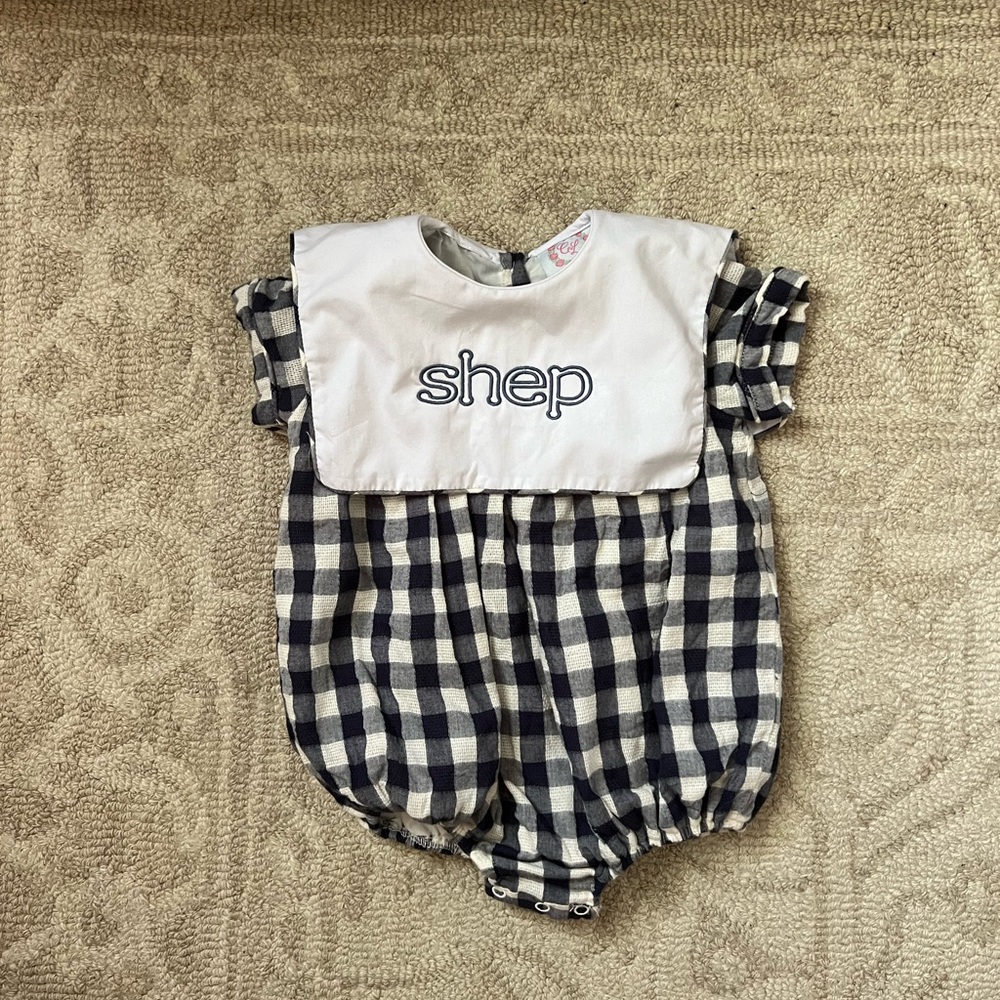 Navy and White SHEP Bubble